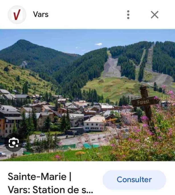 Apartamento Duplex Avec Belle Terrasse Au Pied Des Pistes Vars  Exterior foto
